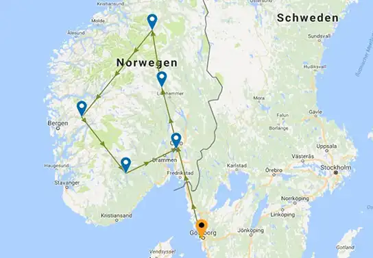 Aufnahme - Tägige Autorundreise