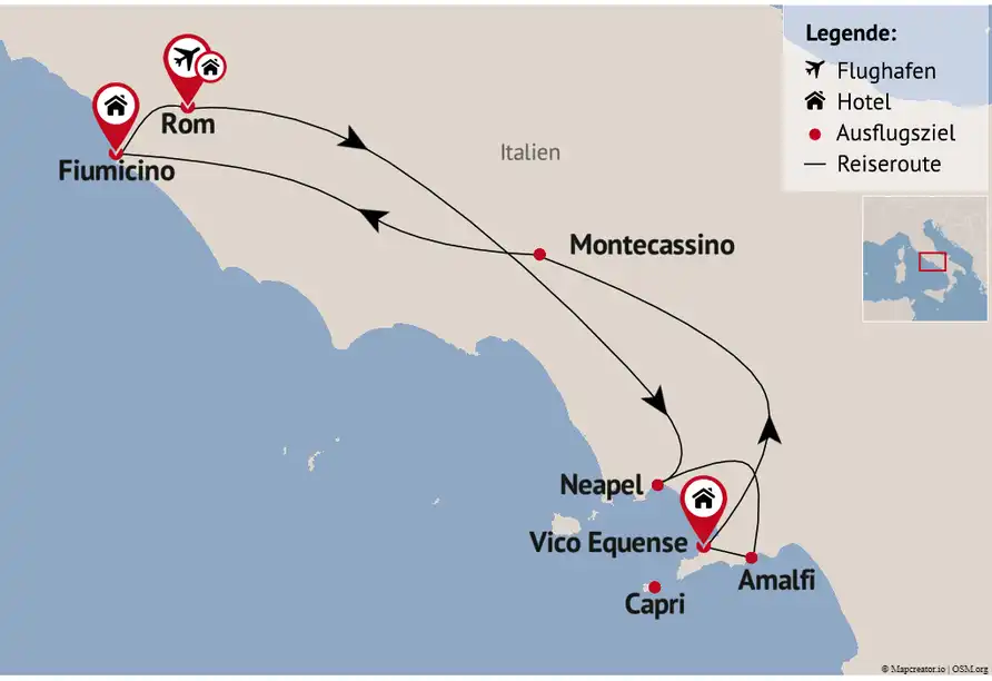 Aufnahme - Rundreise Rom