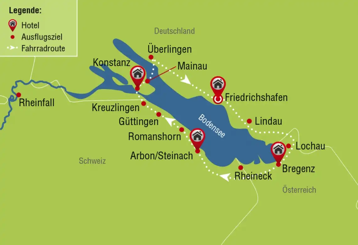 Aufnahme - Radrundreise Bodensee