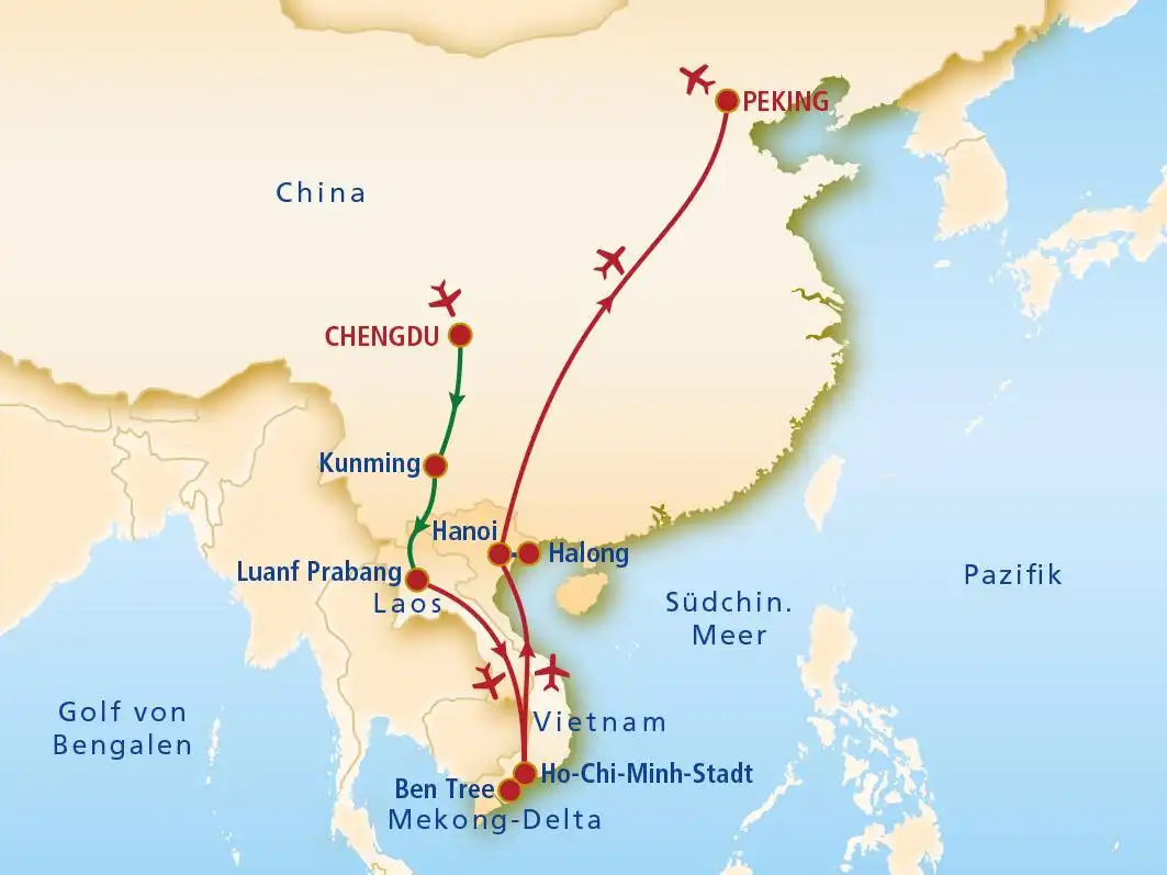 Impression - 3 Länder eine Reise - Rundreise China Laos & Vietnam