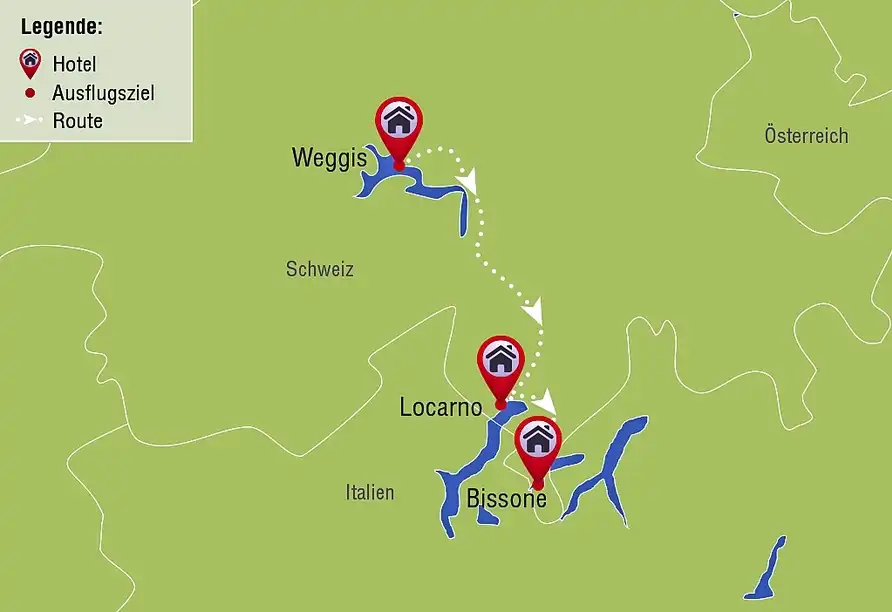 Aufnahme - Autorundreise Schweizer Seenwelt