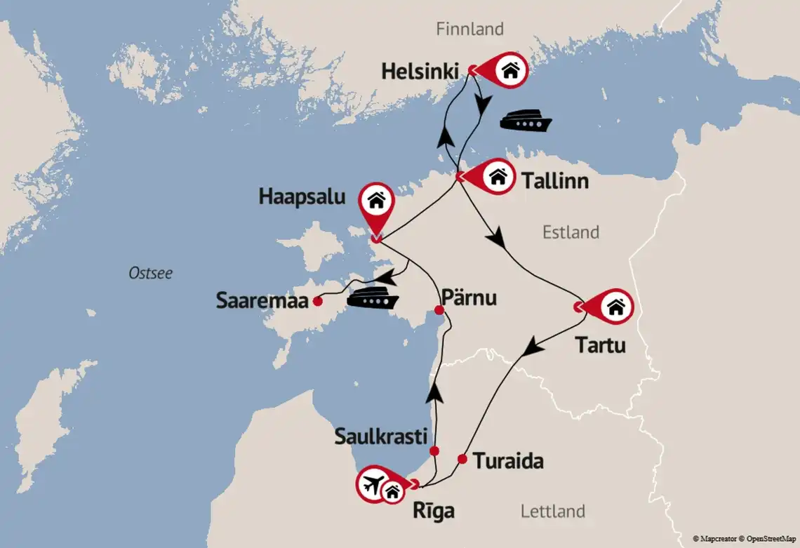 Impression - Rundreise von Riga bis Helsinki