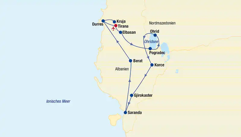 Ansicht - Albanien Rundreise