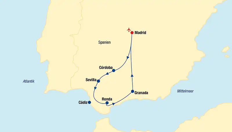 Aufnahme - Rundreise durch Andalusien