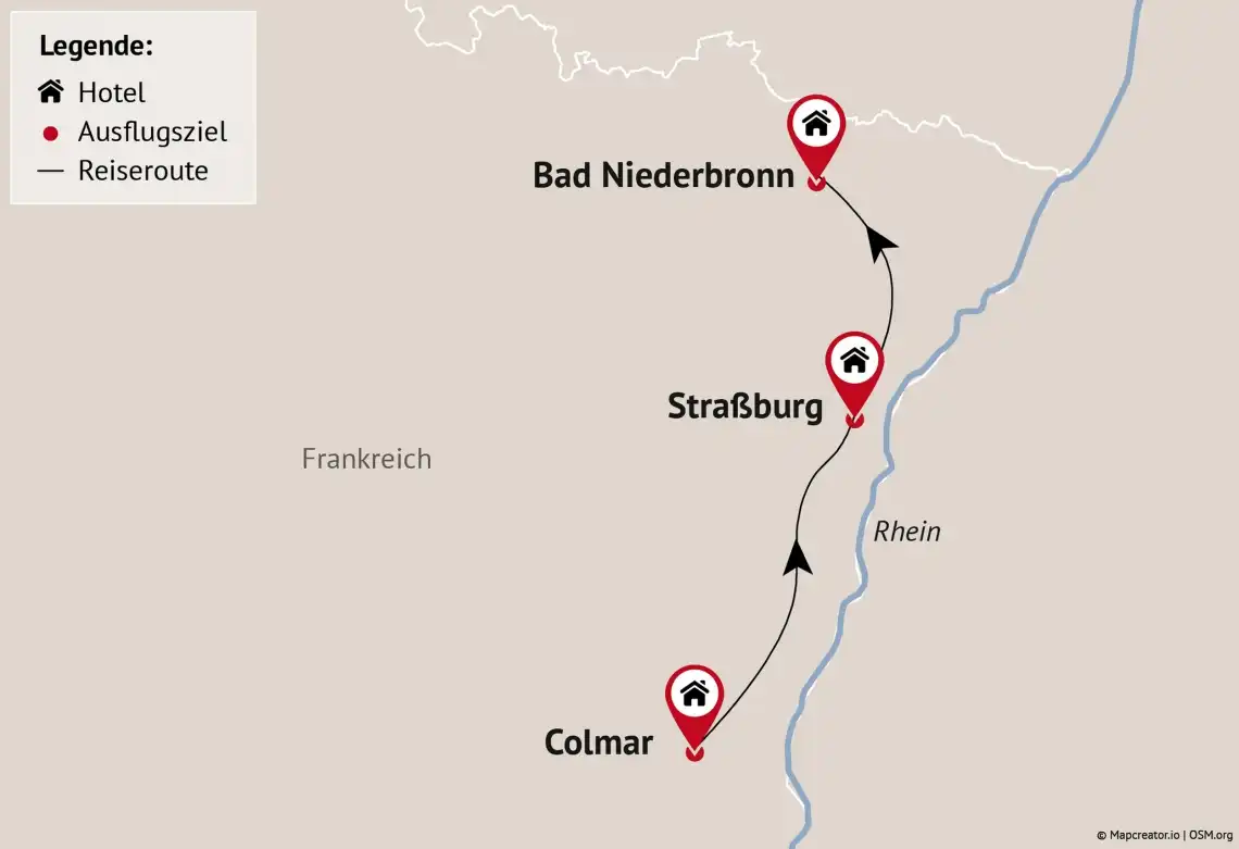 Impression - Autorundreise Elsass