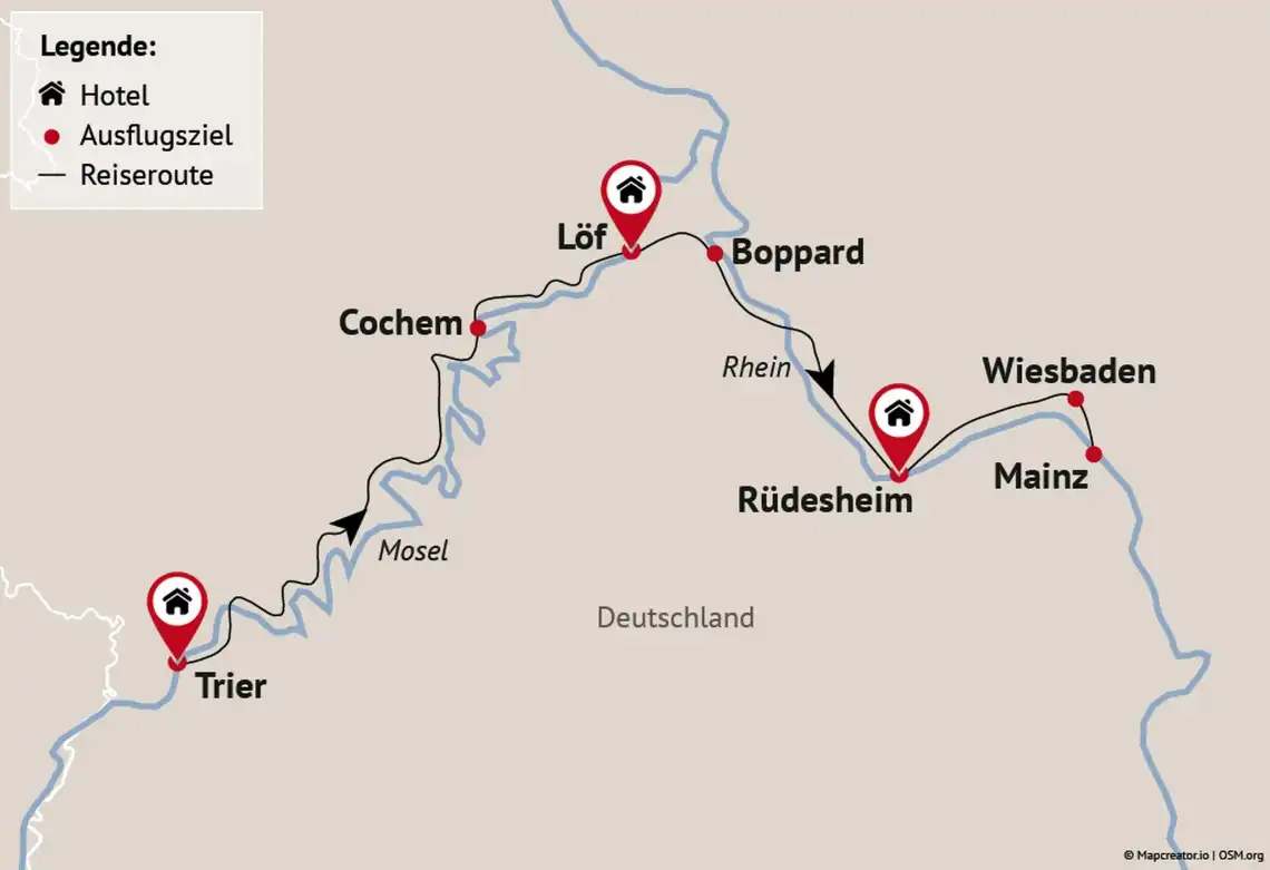 Aufnahme - Autorundreise Mosel