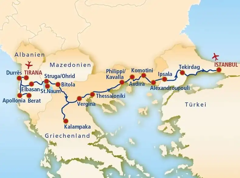 Aufnahme - Tägige Balkan