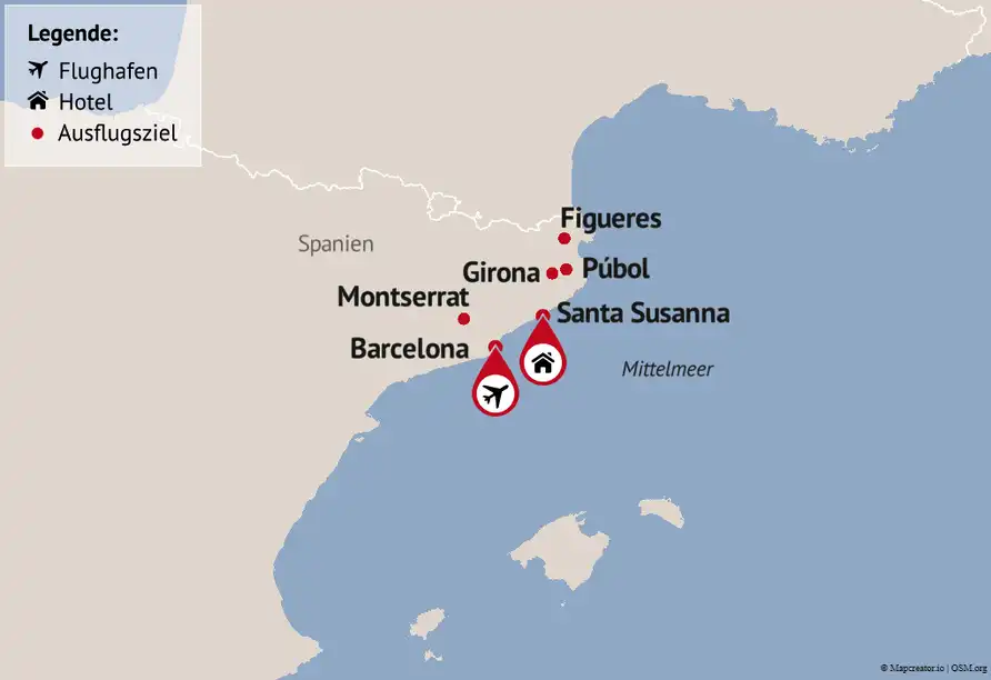 Aufnahme - Barcelona Flugreise