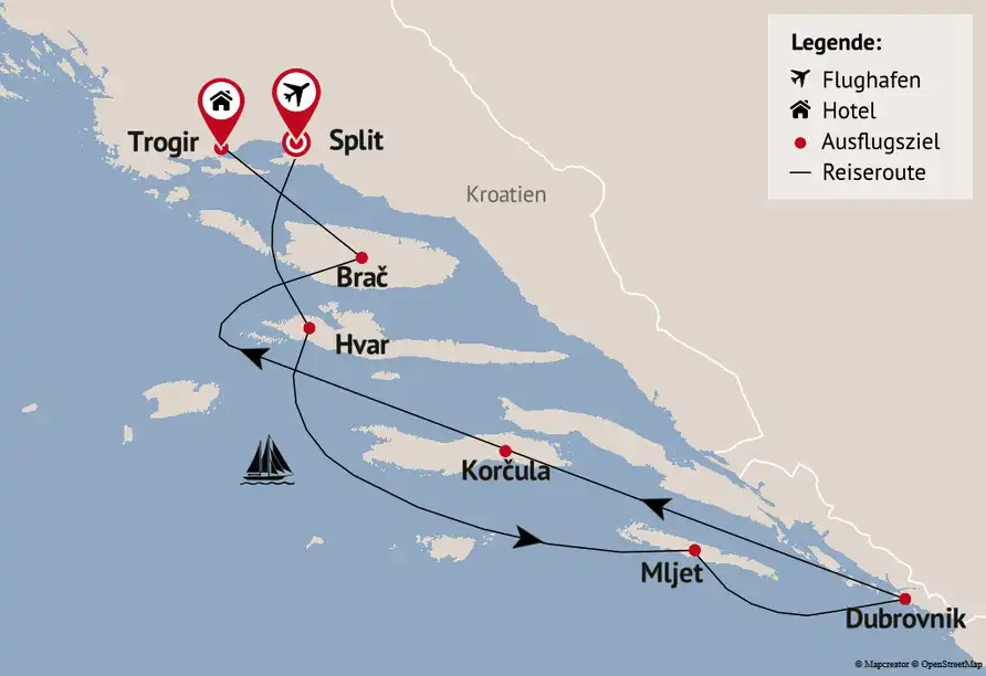 Ansicht - Adria-Auszeit Blaue Reise und Altstadtcharme in Kroatien