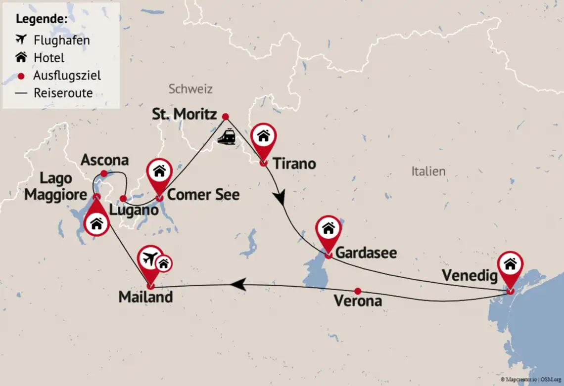 Aufnahme - Rundreise Schweiz