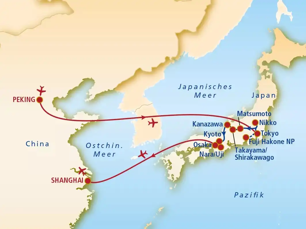 Ansicht - Rundreise China