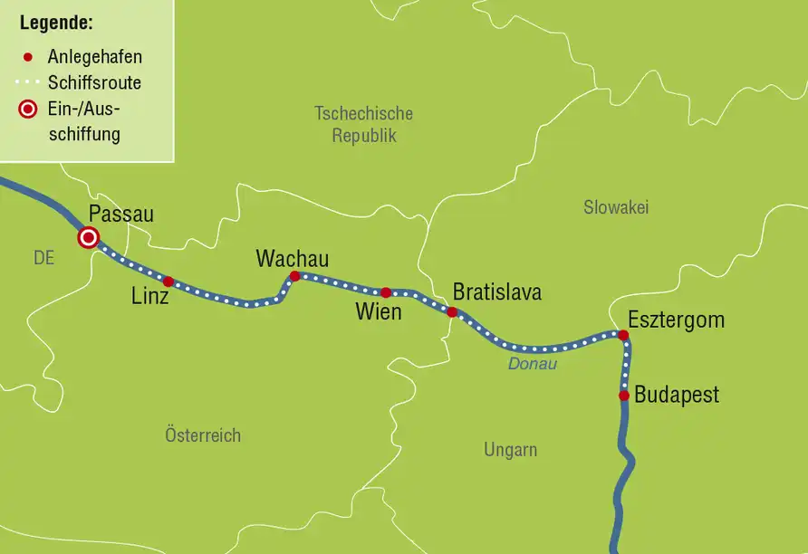 Ansicht - Donaukreuzfahrt Passau