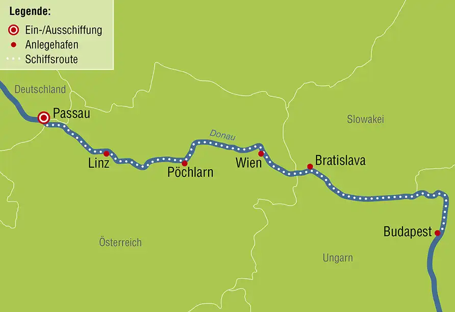 Aufnahme - Donaukreuzfahrt Heidelberg