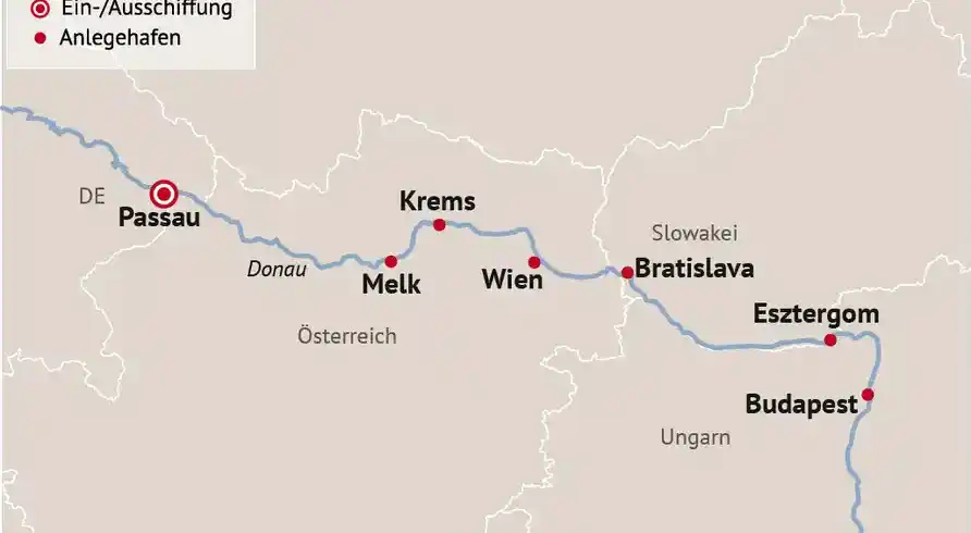 Aufnahme - Donaukreuzfahrt All