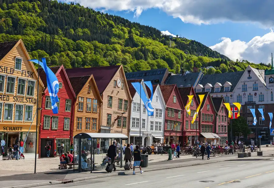 Aufnahme - Postschiffroute ab Bergen