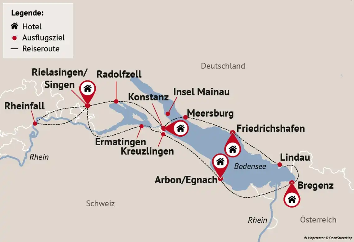 Aufnahme - Bodensee Radweg 3 Länder eine Reise