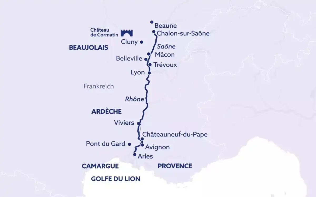 Aufnahme - Flusskreuzfahrt Südfrankreich