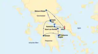 Griechenland Rundreise und Baden