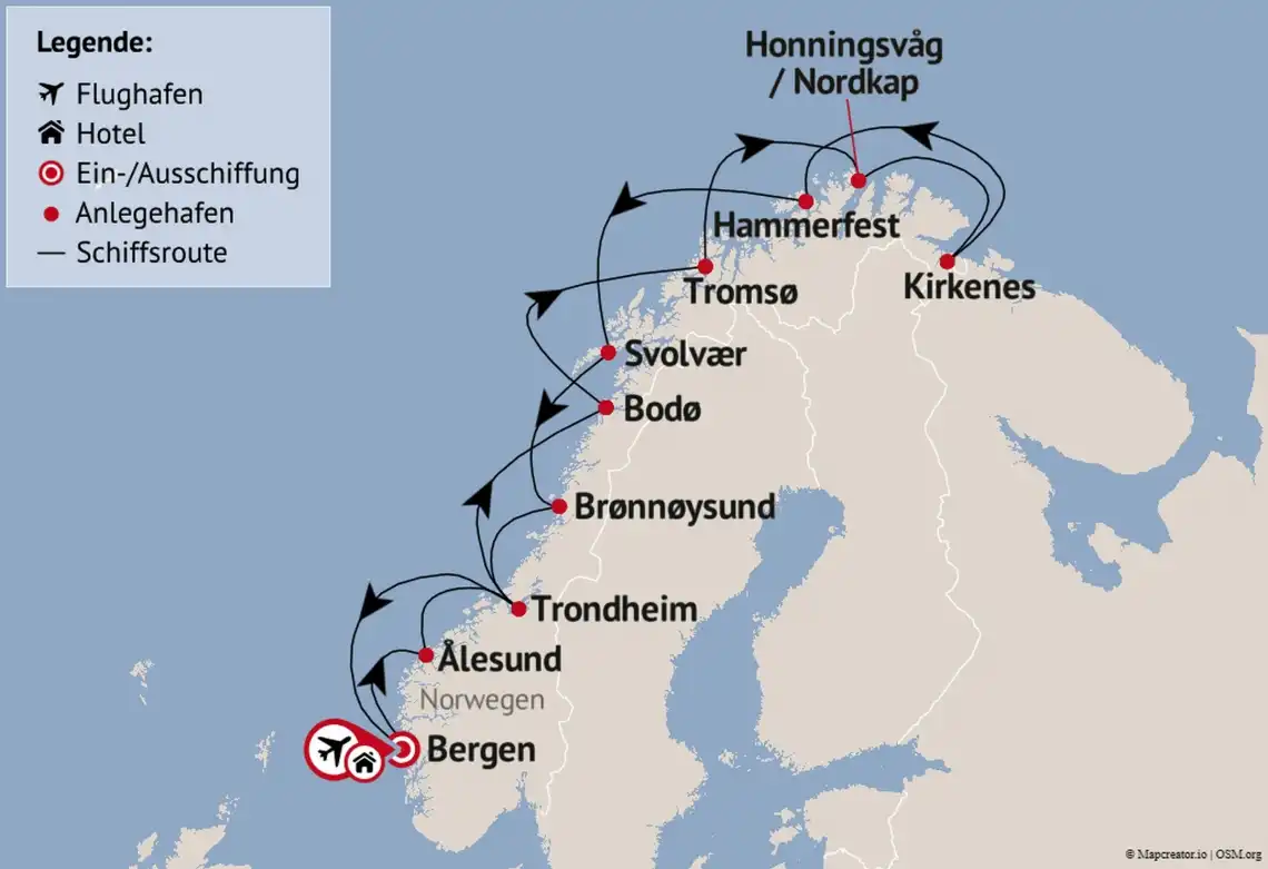 Aufnahme - Kreuzfahrt Nordland