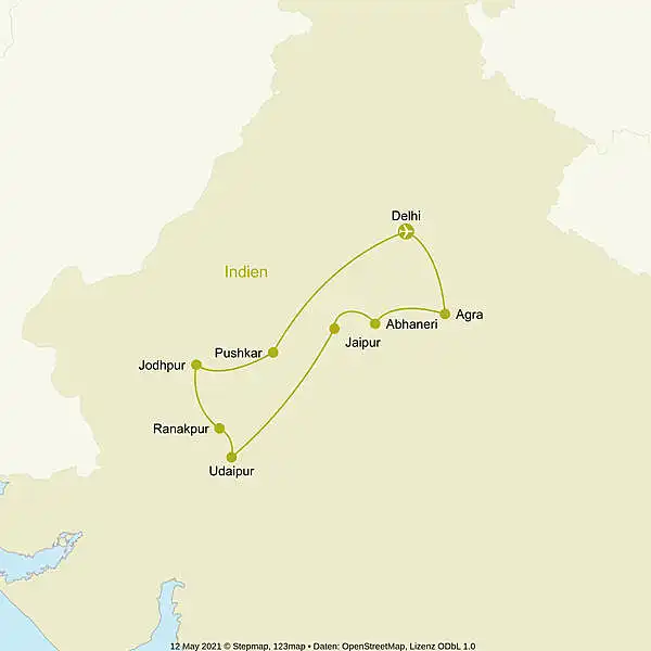 Aufnahme - Indien Rundreise