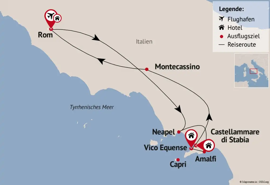 Aufnahme - Rundreise Rom