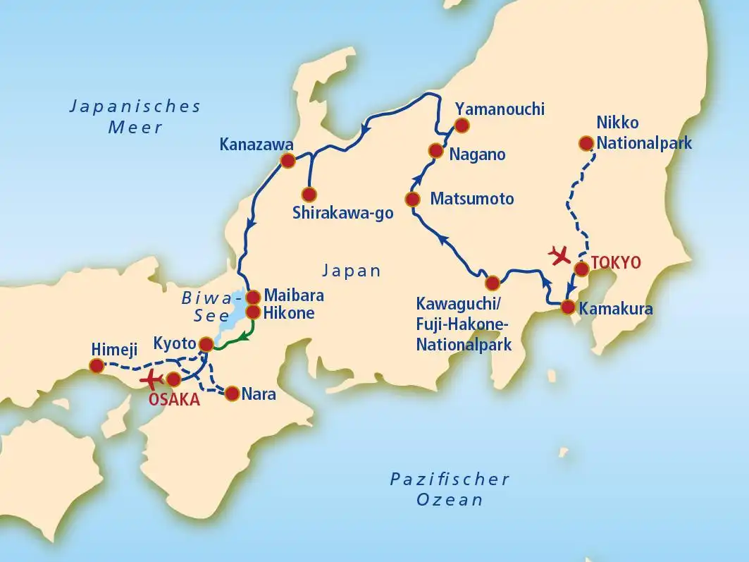 Aufnahme - Tokyo und Kyoto Rundreise