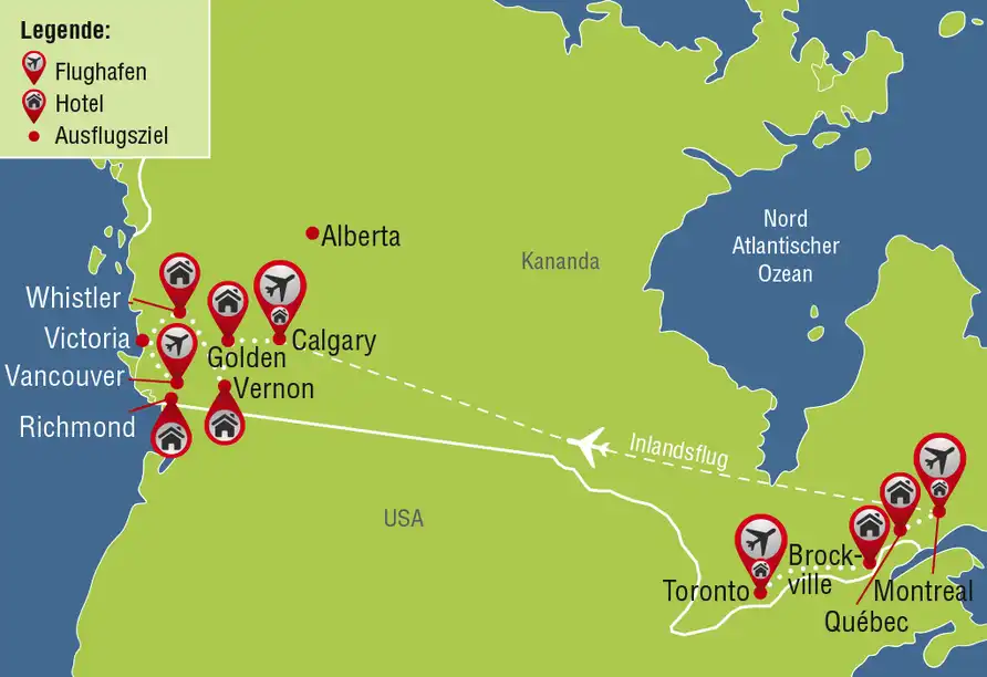 Aufnahme - Kanadas Rundreise