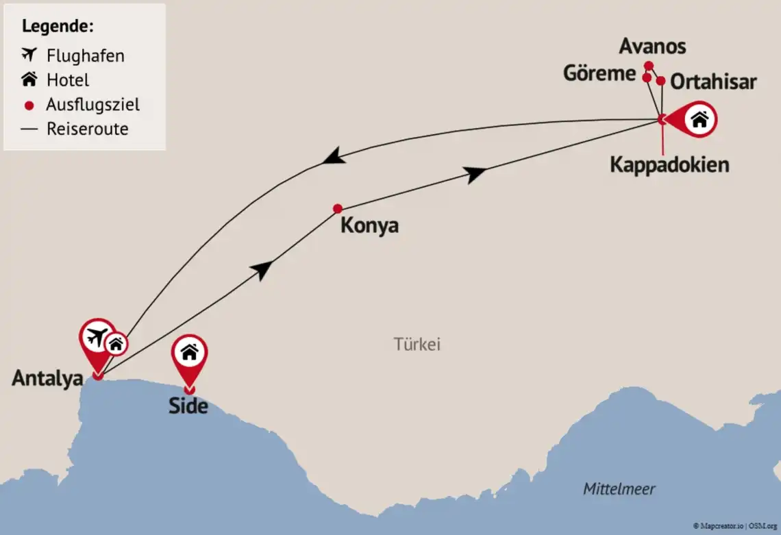 Aufnahme - Kappadokien Rundreise