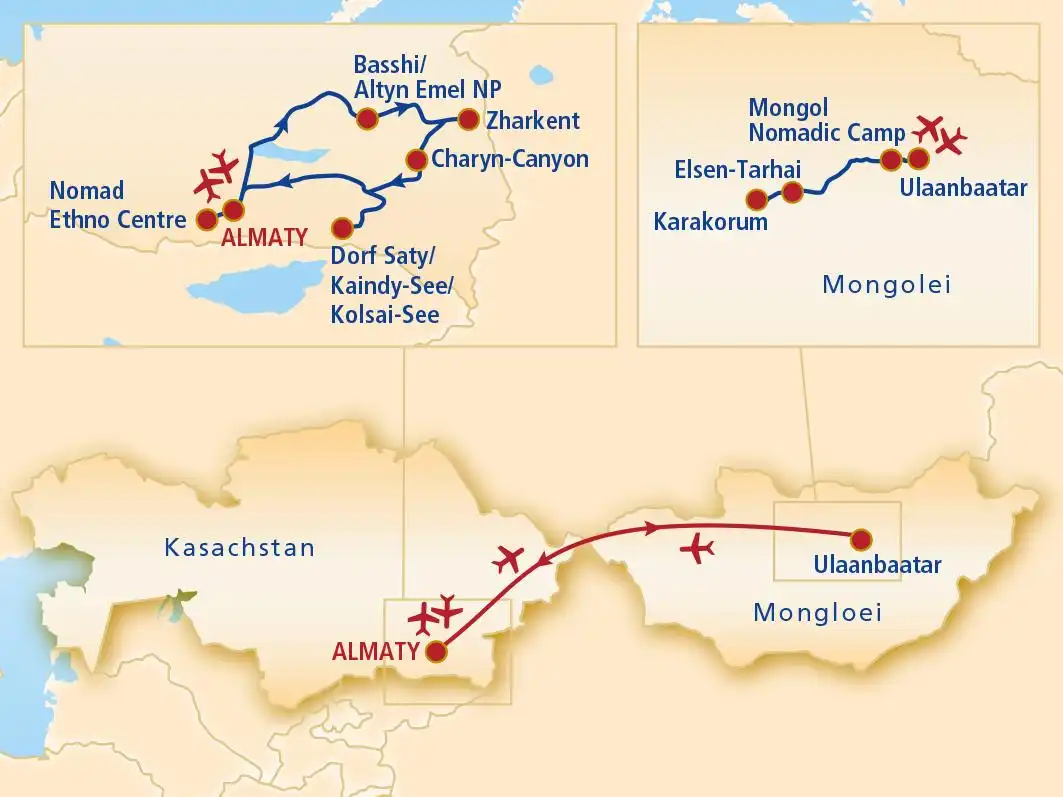 Aufnahme - Kasachstan und Mongolei
