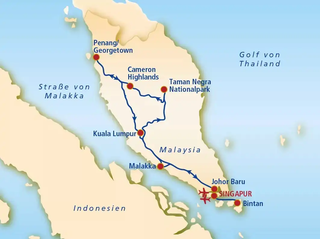 Ansicht - Kombinationsreise Singpapur