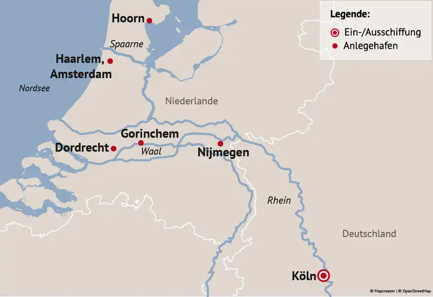 Aufnahme - Kreuzfahrt durch Holland