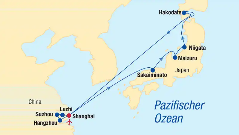 Impression - Kreuzfahrt China bis Japan