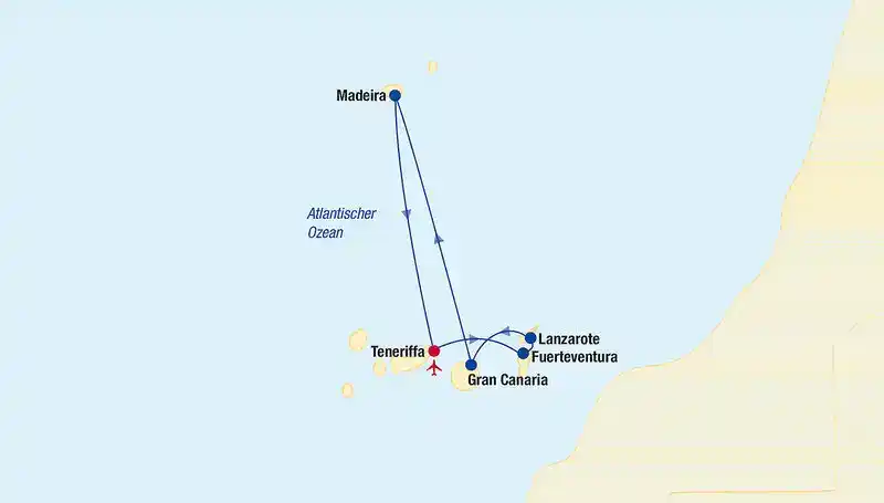 Aufnahme - Kreuzfahrt Kanarien und Portugal