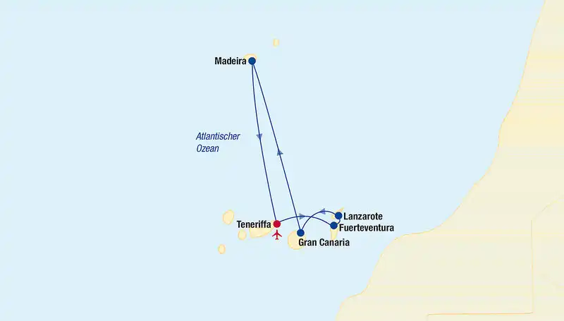 Aufnahme - Kreuzfahrt Kanarien und Portugal