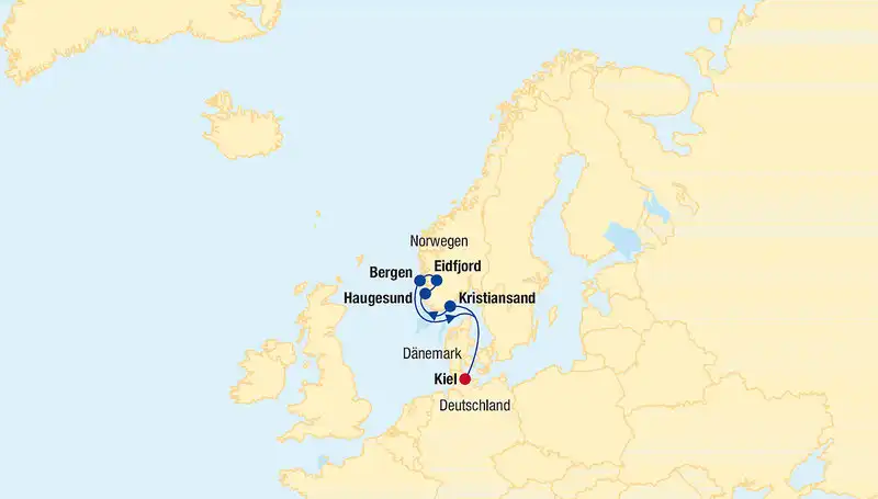 Galerie - Kreuzfahrt nach Norwegen