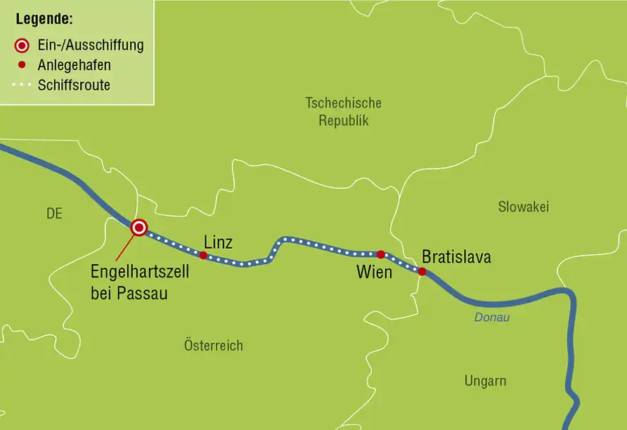 Aufnahme - Kurzkreuzfahrt Wien
