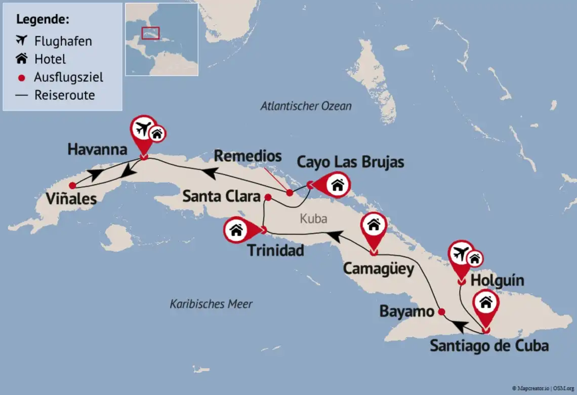 Aufnahme - Kuba Rundreise