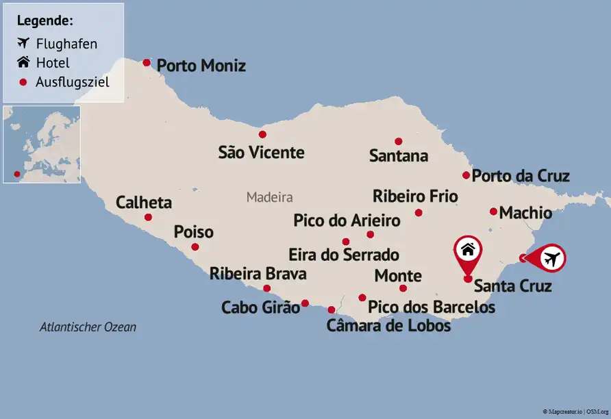 Aufnahme - Madeira Flugreise