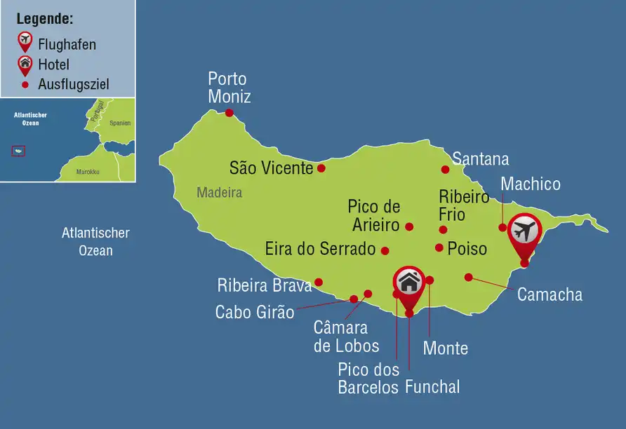Aufnahme - Madeira Rundreise