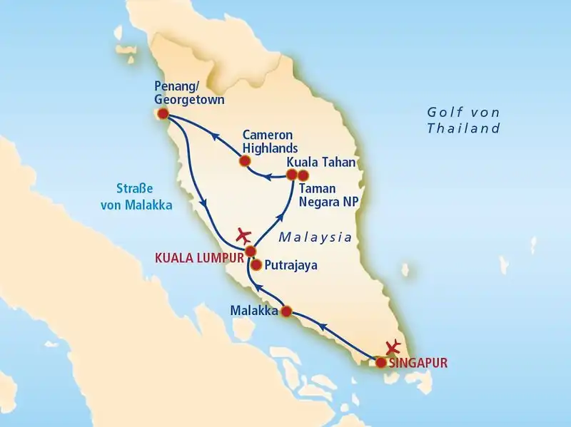 Aufnahme - Malaysia Rundreise