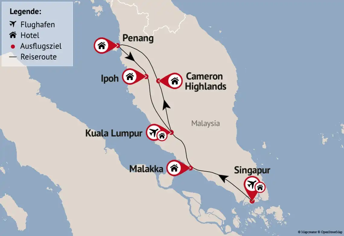 Impression - Malaysia Rundreise mit Singapur