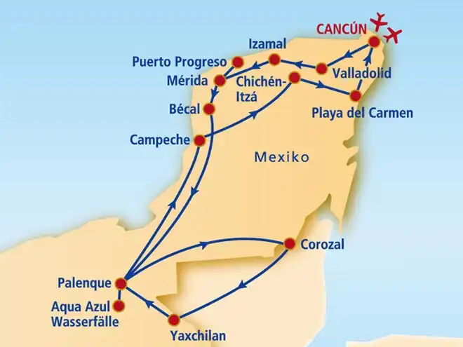 Aufnahme - Mexiko Rundreise