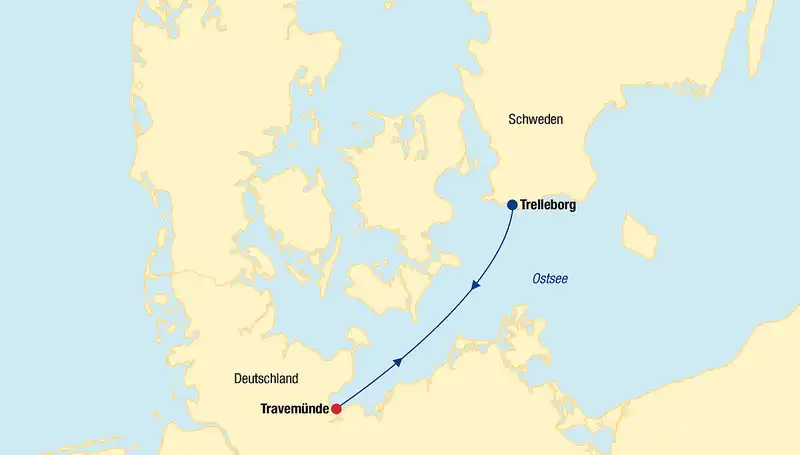Aufnahme - Minikreuzfahrt nach Trelleborg mit Kopenhagen