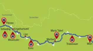 Donauradweg ab Schärding