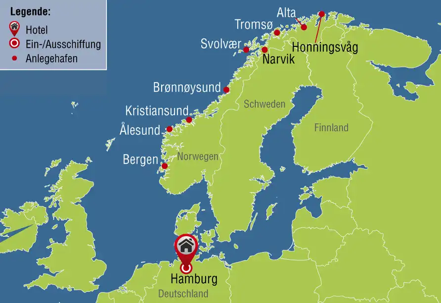 Aufnahme - Hurtigruten Polarlichtentdecker