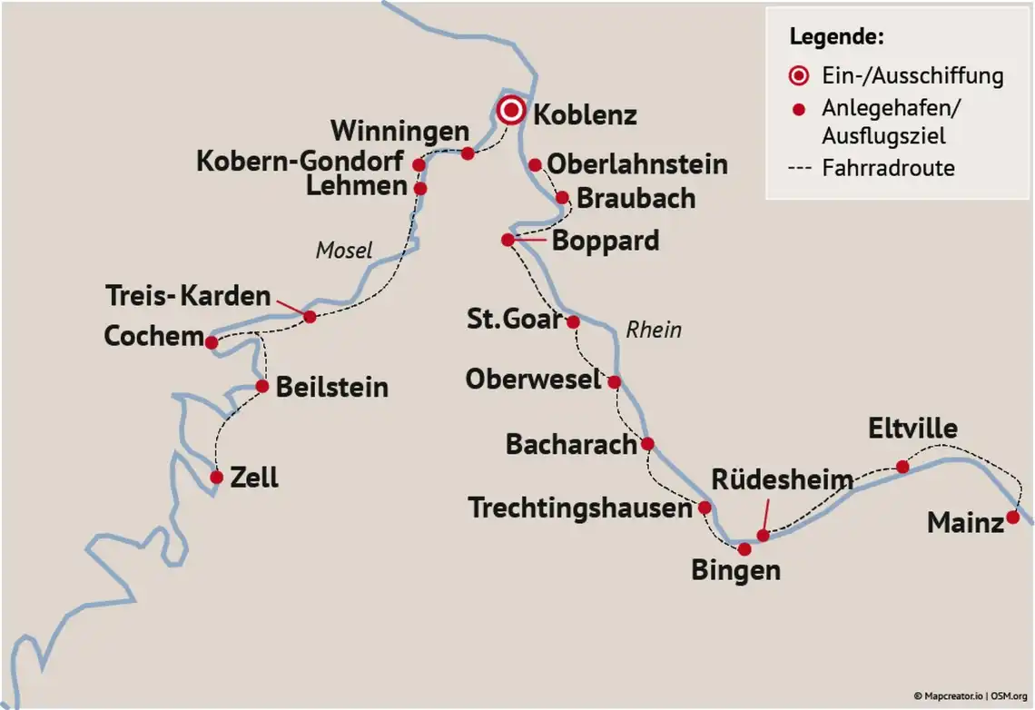 Ansicht - Mit Rad & Schiff auf Rhein und Mosel