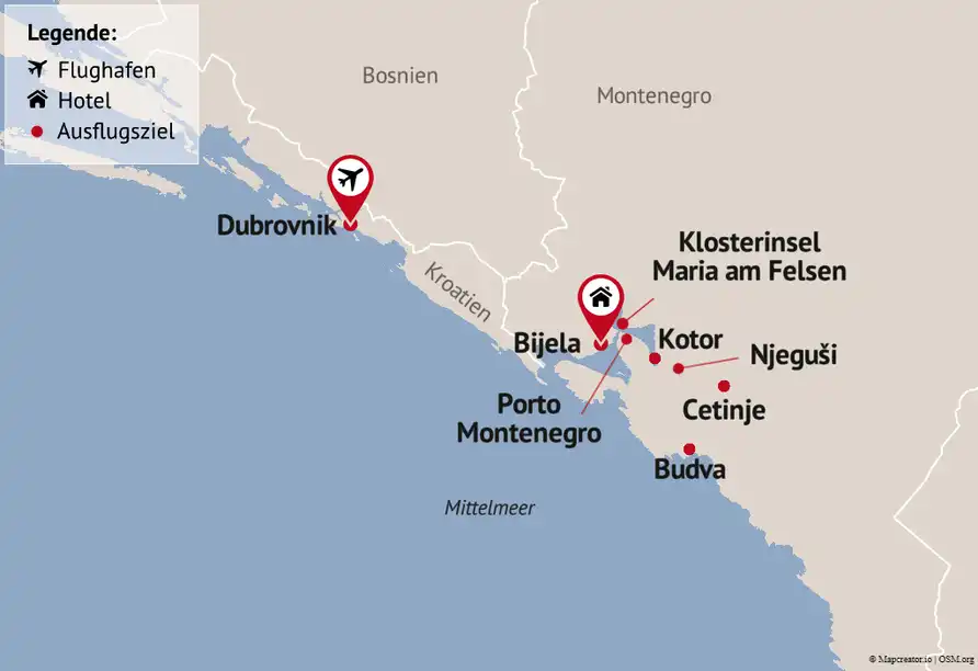 Aufnahme - Montenegro Kroatien