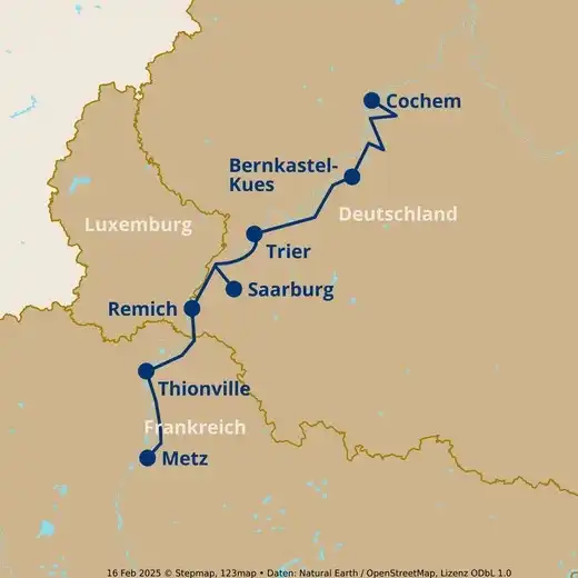 Aufnahme - Moselkreuzfahrt Rad