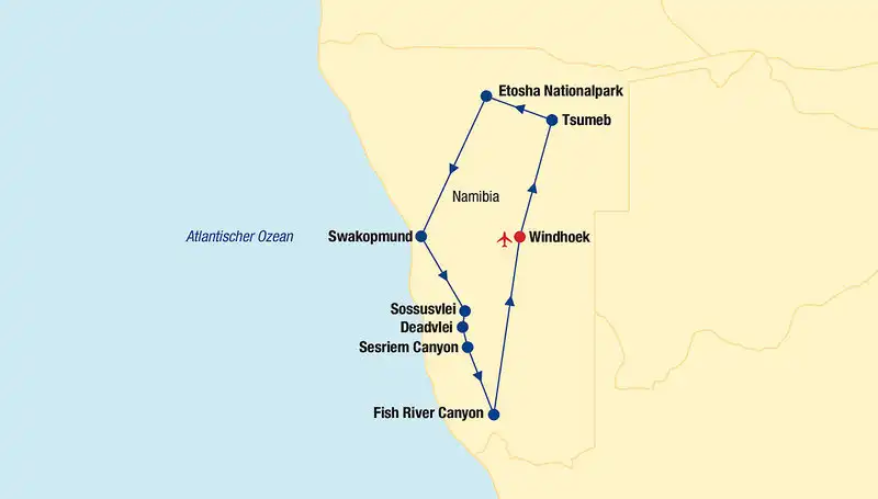 Aufnahme - Namibia Rundreise