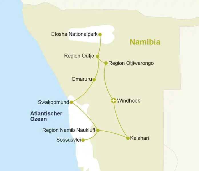 Aufnahme - Namibia Rundreise